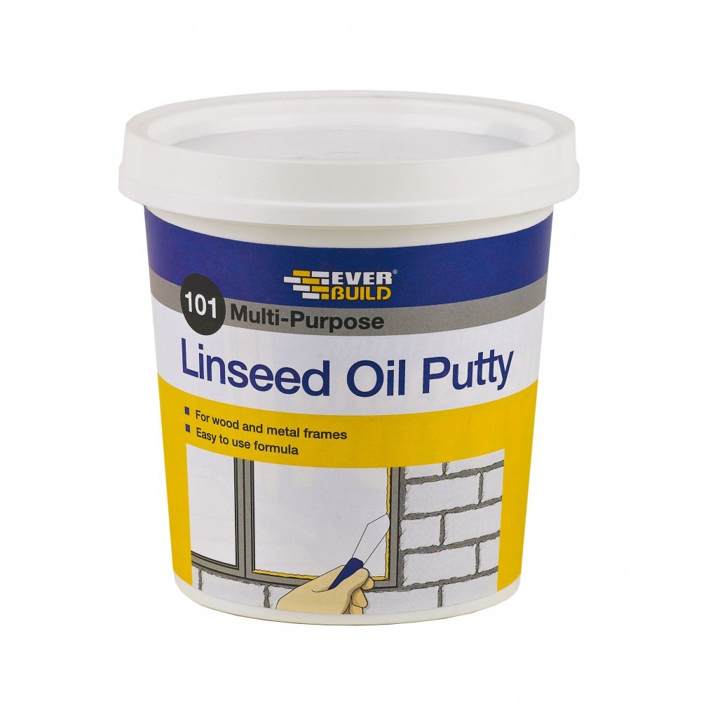 Everbuild Multi Purpose Linseed Oil Putty 2kg - Natural 