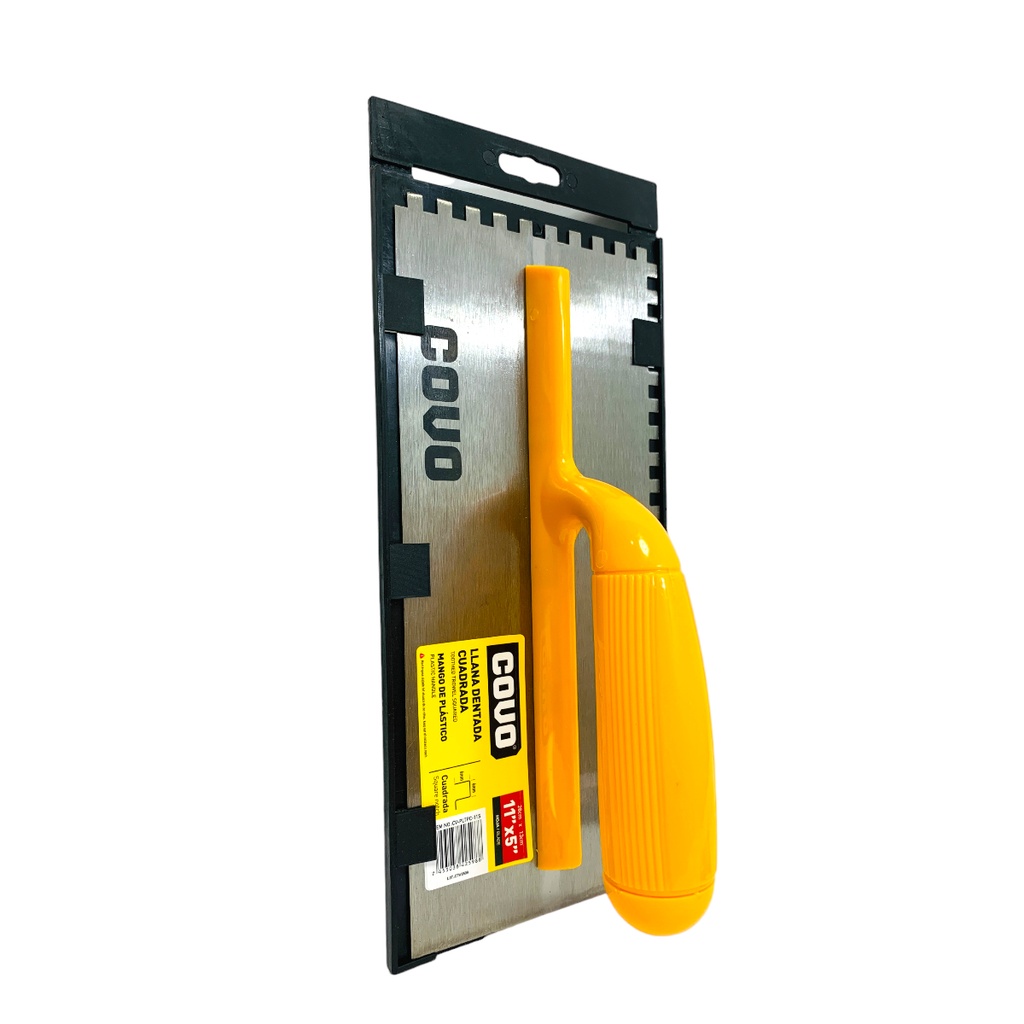 Covo Square Notched Trowel 11" x 5"