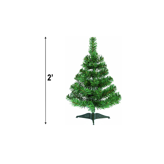 Christmas Tree W/Plastic Stand 2Ft 50 Tips