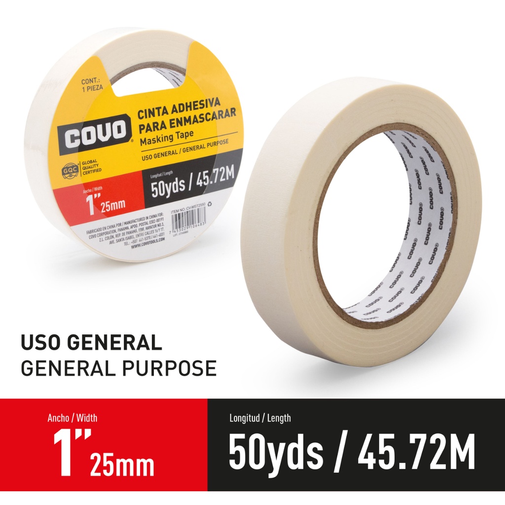 Covo Masking Tape 1" x 46M
