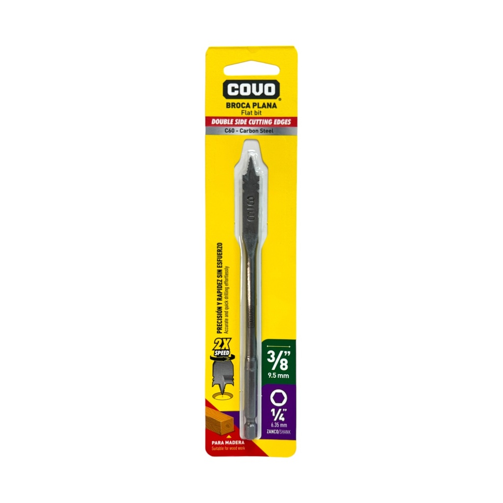 Covo Wood Flat Drill Bit 3/8"