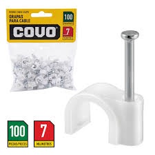 Covo Round Cable Clips 7mm 100Pcs
